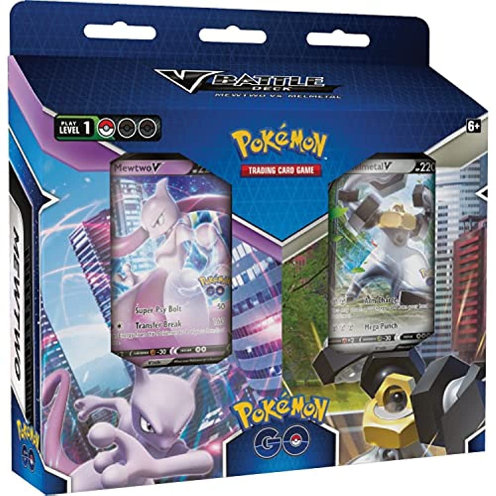 Pokémon GO V Battle Deck Mewtwo V foil card for quick battles