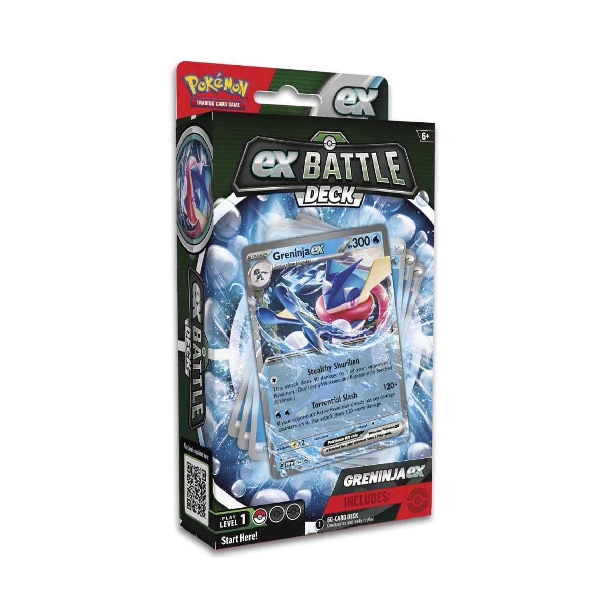 Pokemon Greninja ex Battle Deck front cover ready for action-packed battles
