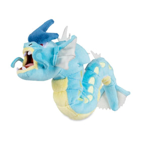 Pokémon Gyarados Sitting Cuties Plush front view showing upright pose and compact size