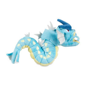 Pokémon Gyarados Sitting Cuties Plush displayed on a desk for space-conscious display