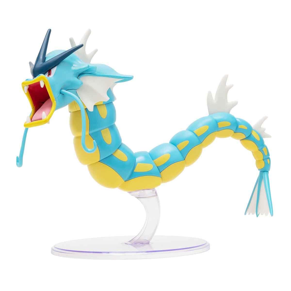 Pokémon Gyrados epic battle figure rising from water with clear display stand for dramatic display.