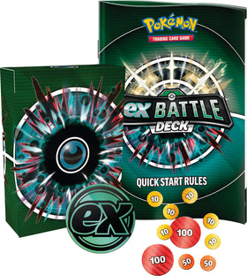 Pokemon Houndoom ex Battle Deck contents laid out for immediate play.