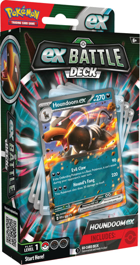 Pokemon Houndoom ex Battle Deck front box ready for quick setup.