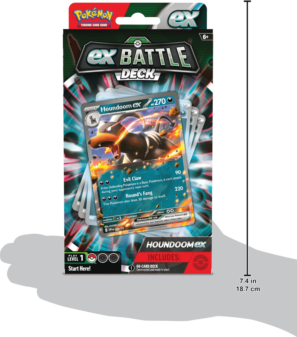 Pokemon Houndoom ex Battle Deck online code card for digital battles.