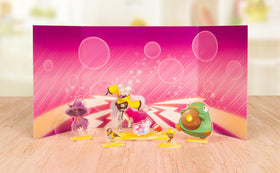 Pokemon Iono Tadbulb foil promo artwork with vibrant energy