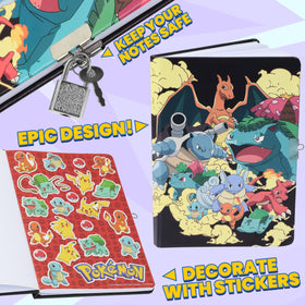 Pokemon Journal Set gift packaging makes a ready, delightful present for kids
