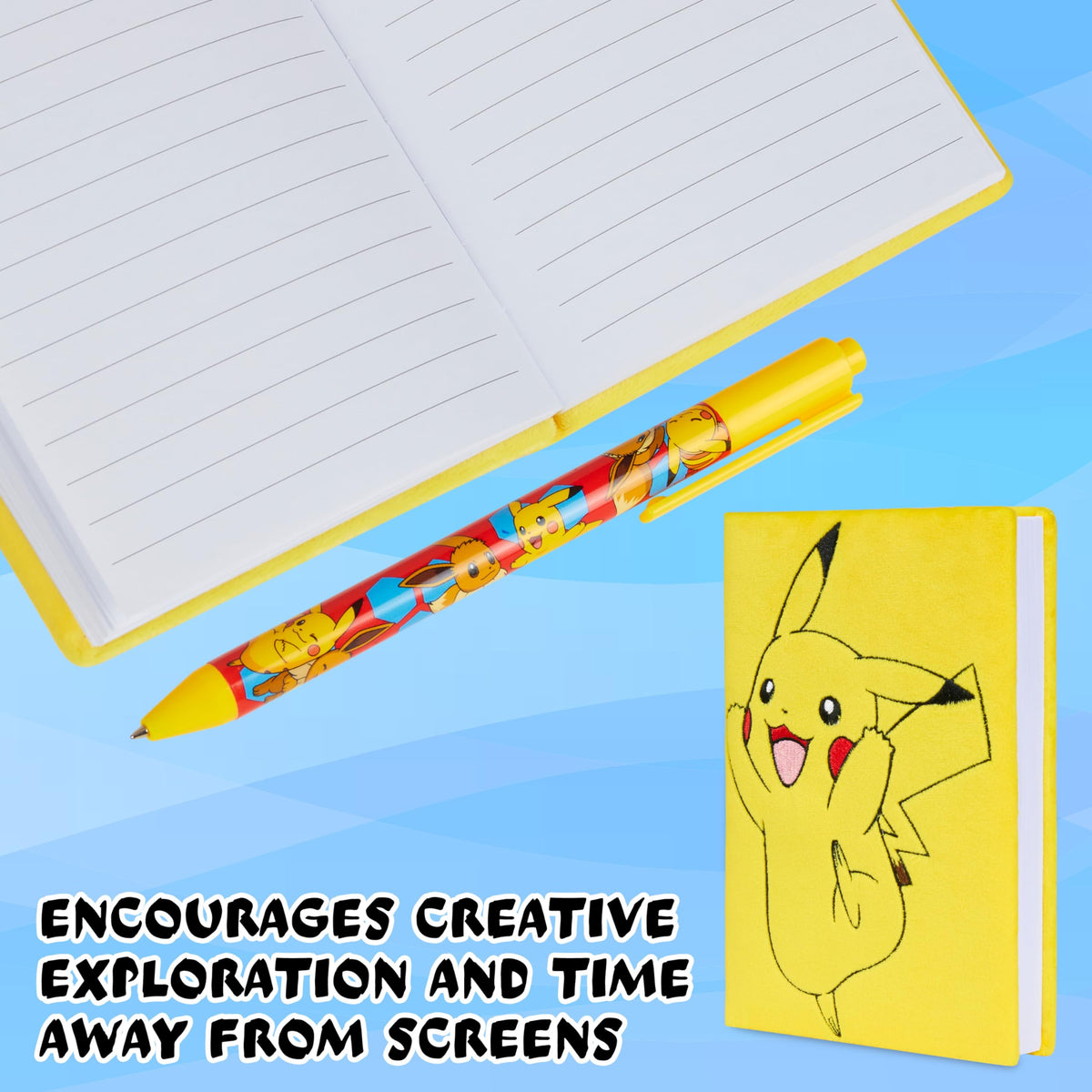 Pokemon Journal Set gift-ready—perfect for birthdays or back-to-school gifting.