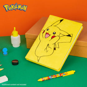 Pokemon Journal Set plush cover—soft, cozy notebook that invites daily writing.