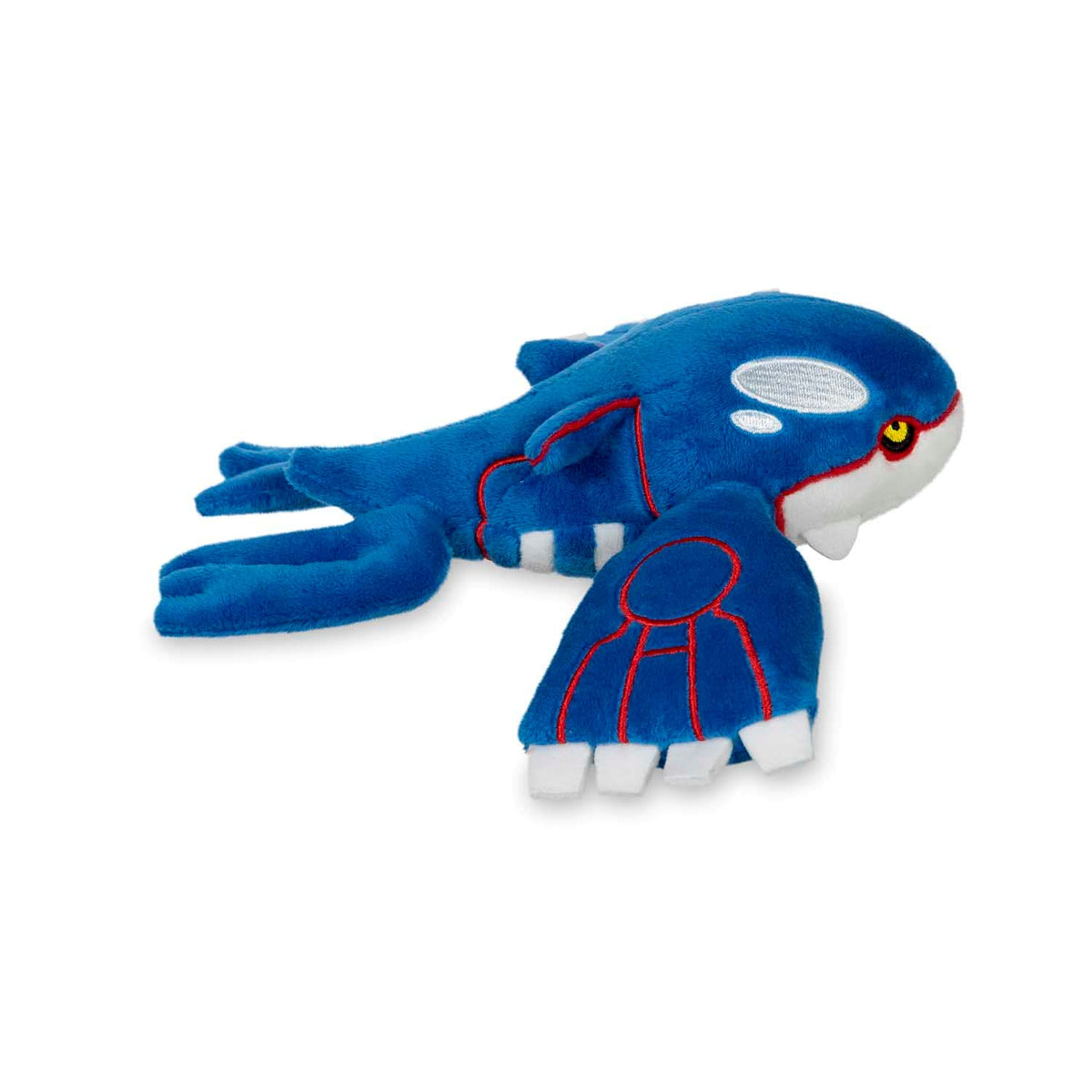 Pokemon Kyogre plush posed for comfy display and hugging