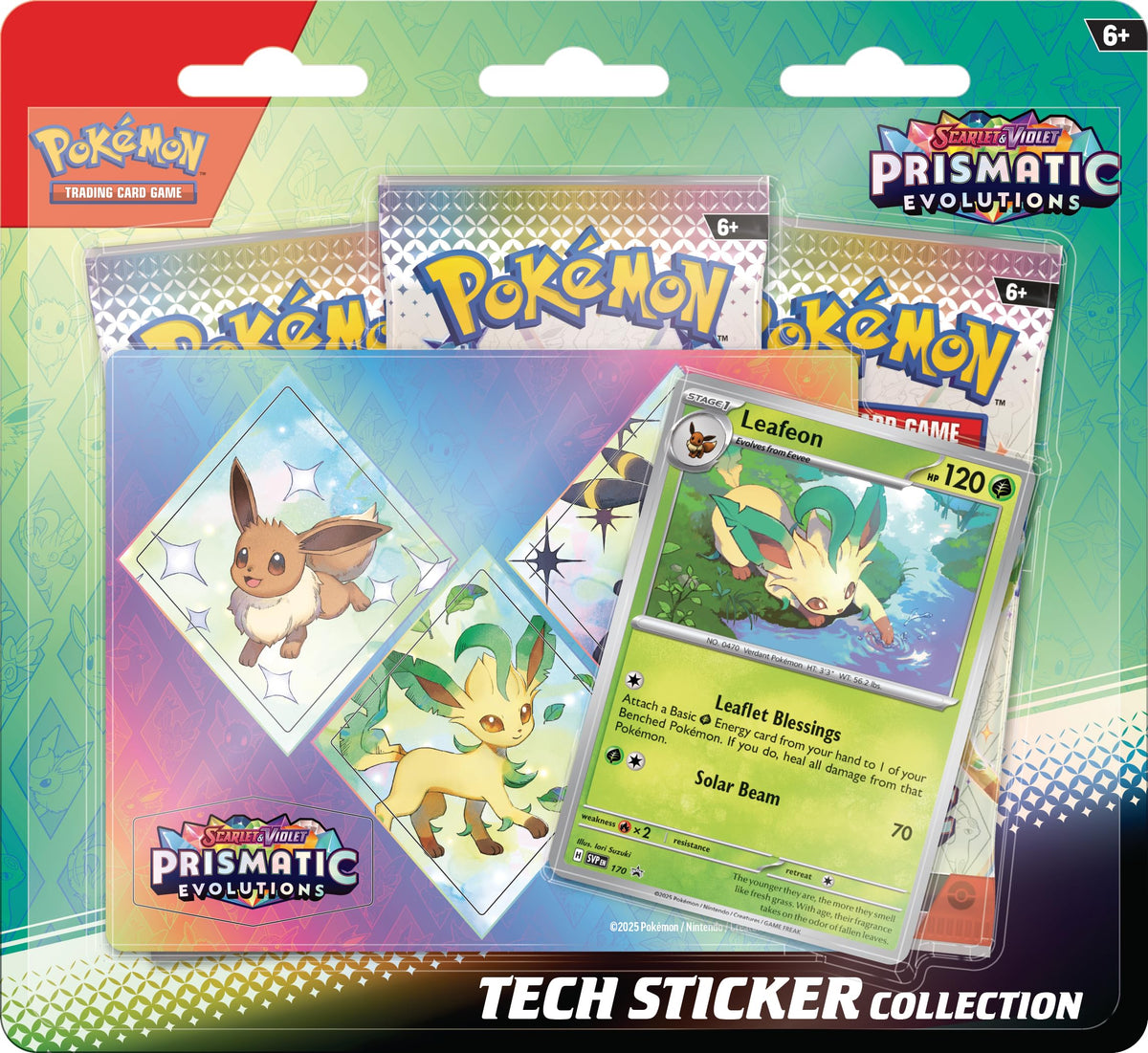 Pokémon Leafeon foil promo card ideal for collection and display