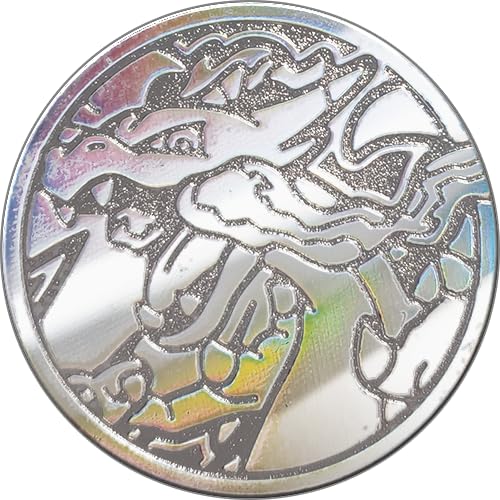 Pokémon Mega Charizard X metal coin adds premium feel to battles.