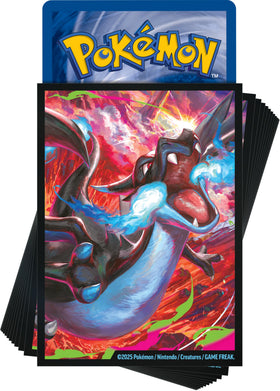 Pokémon Mega Charizard X playmat provides smooth gameplay and striking art.