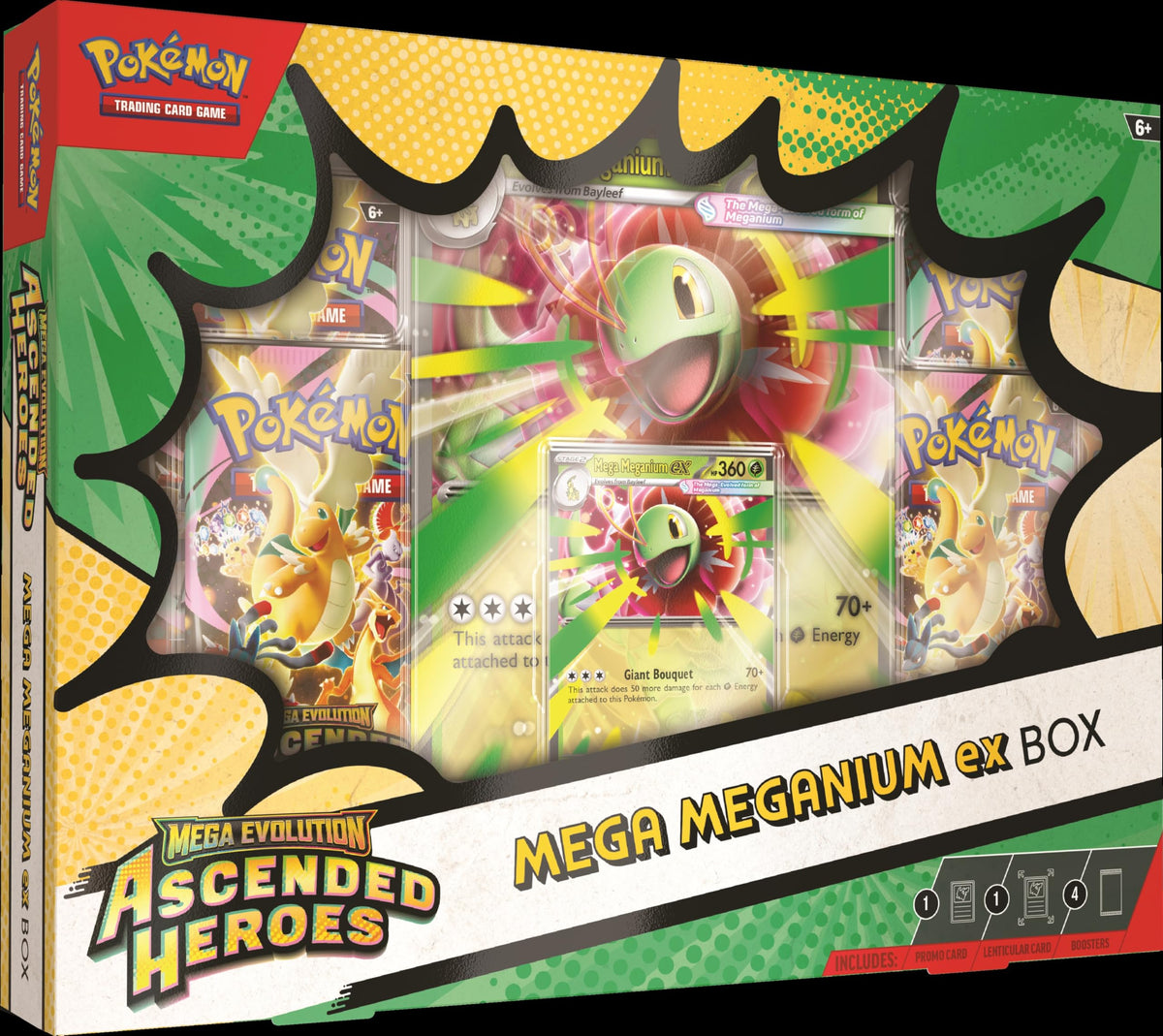 Pokémon Mega Emboar ex foil promo card offers dramatic battle-ready artwork