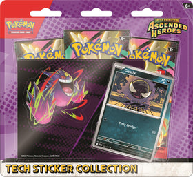 Pokémon Mega Evolution Ascended Heroes tech sticker sheet featuring Charmander and Mega Charizard Y, for customization.