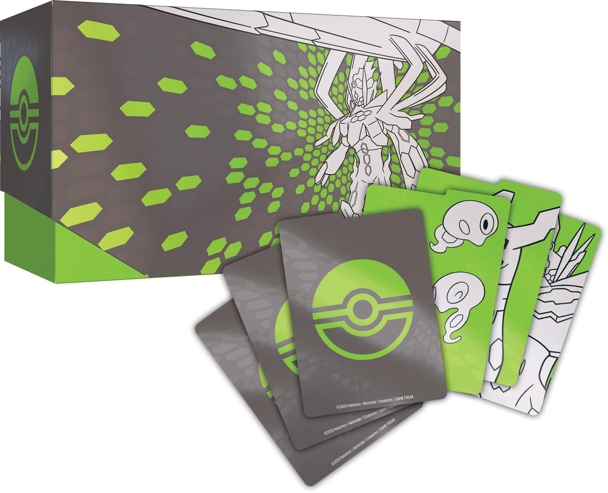 65-card sleeves from the Mega Evolution Perfect Order ETB protect decks during intense gameplay.