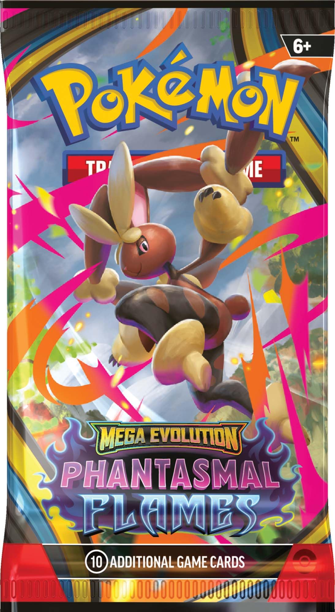 Pokemon Mega Evolution Phantasmal Flames ex shadow figure of Mega Gengar ex on display