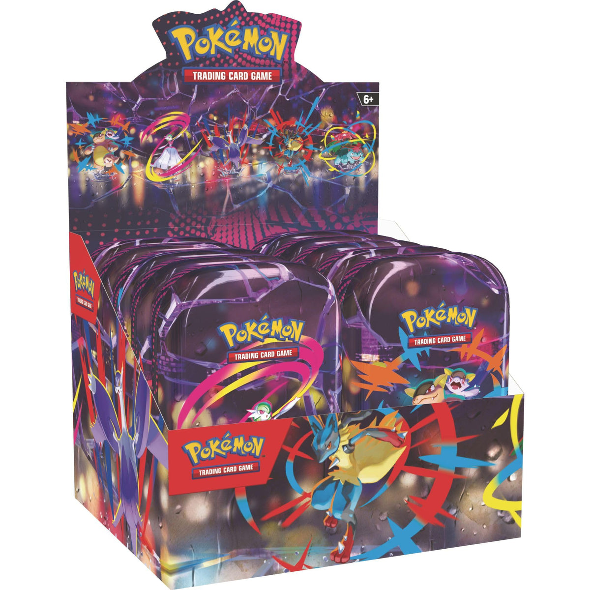 Pokemon Mega Heroes Mini Tin art card featuring collectible artwork for display.