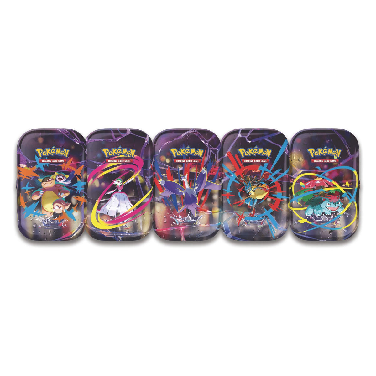 Pokemon Mega Heroes Mini Tin booster packs ready for exciting matches and deck building.