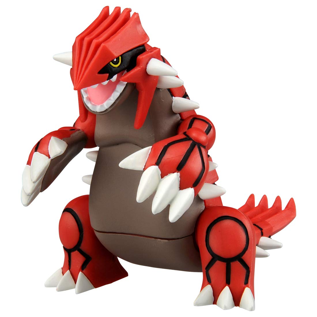 Pokémon Moncolle Groudon figurine detail—highly detailed display piece for collectors.