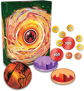 Pokemon Ninetales EX Deluxe Battle Deck durable deck box protects cards