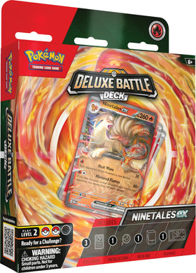 Pokemon Ninetales EX Deluxe Battle Deck front cover for quick pickup and play