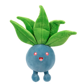 Pokémon Oddish plush 20cm front view shows soft fabric and friendly design.