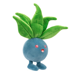 Pokémon Oddish plush 20cm packaged, gift-ready presentation.