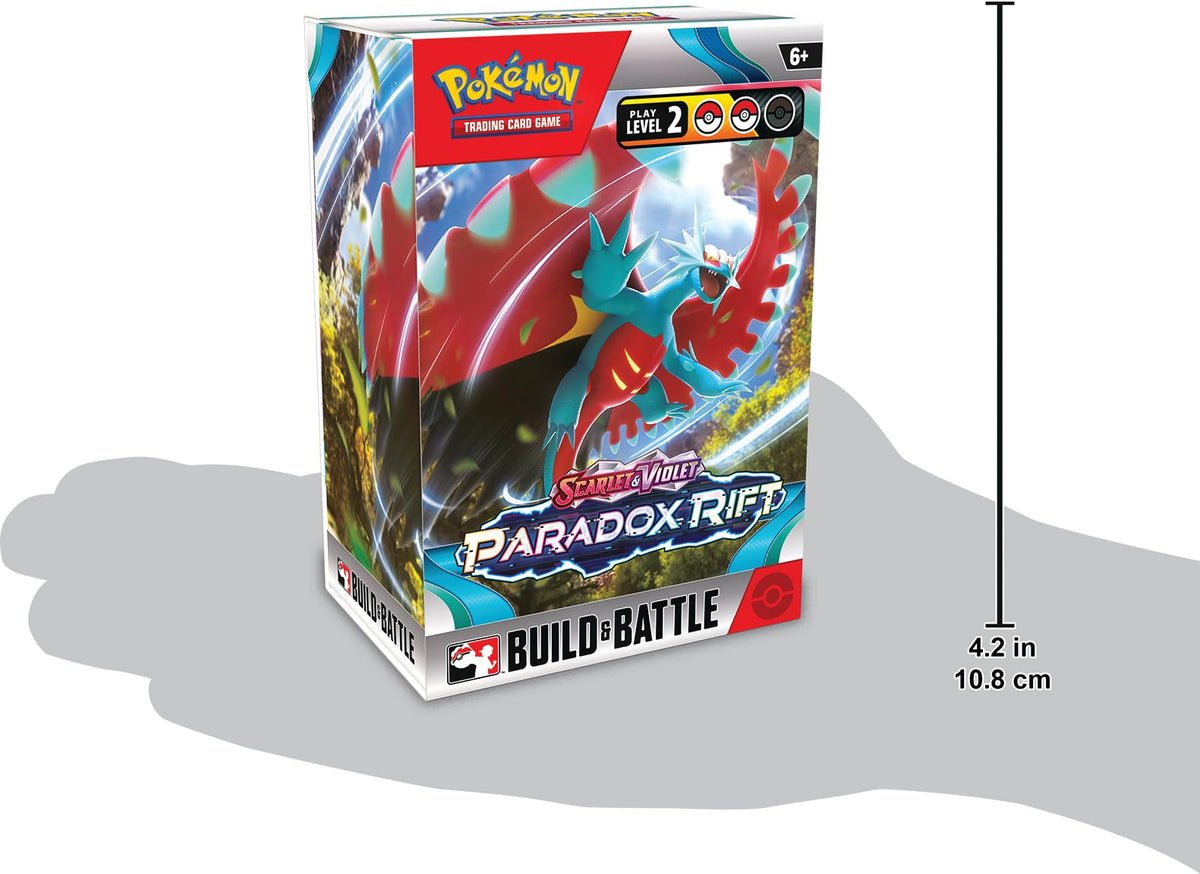 Pokemon Paradox Rift Iron Valiant EX card illustration supports diverse deck-building options.