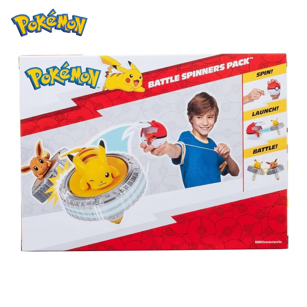 Pokémon Pikachu emblem close-up emphasizes brand authenticity.