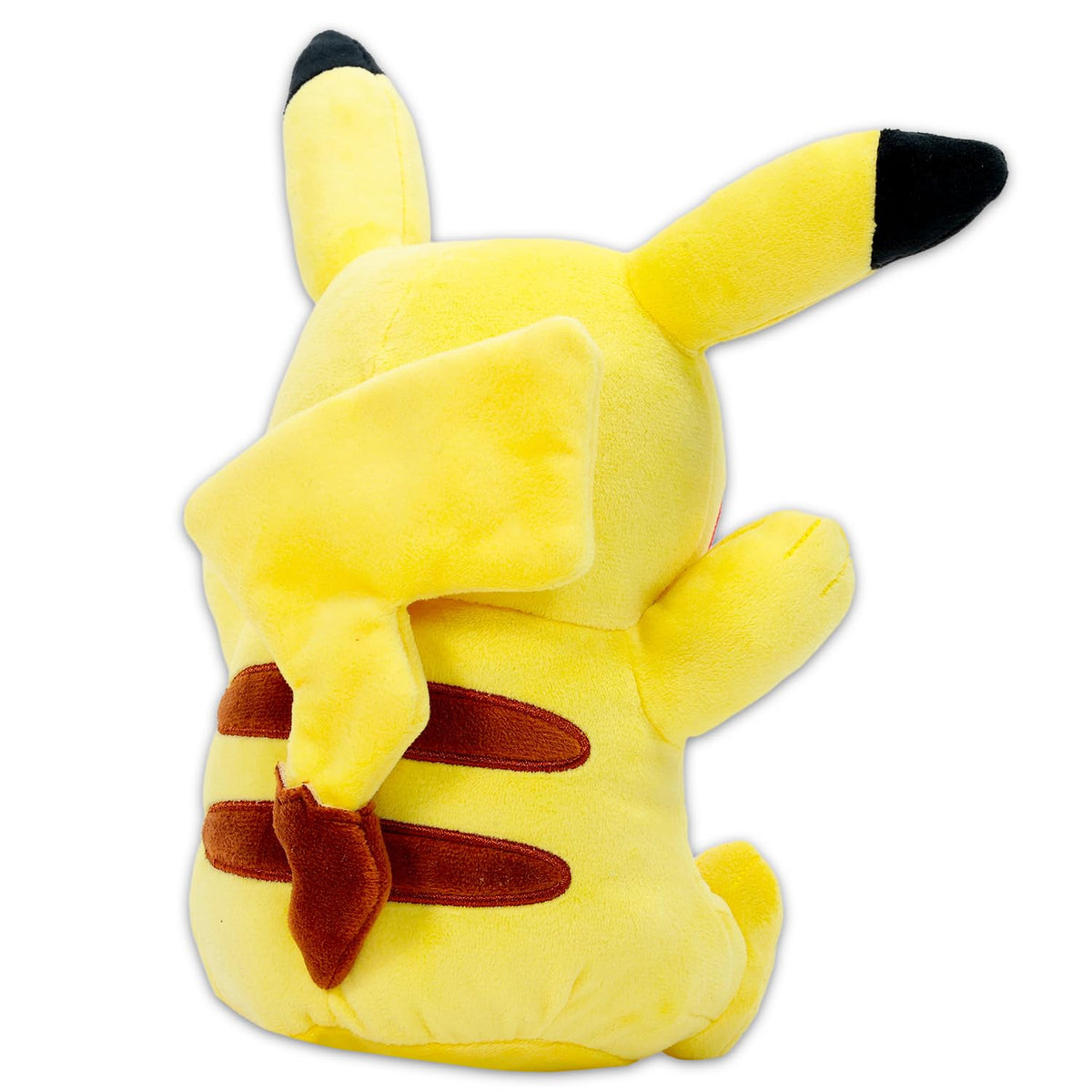 Pokemon plushie embroidery detail shows durable stitching