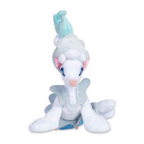 Pokémon Center Primarina Sitting Cuties Plush side view, ideal as a decorative desk companion.