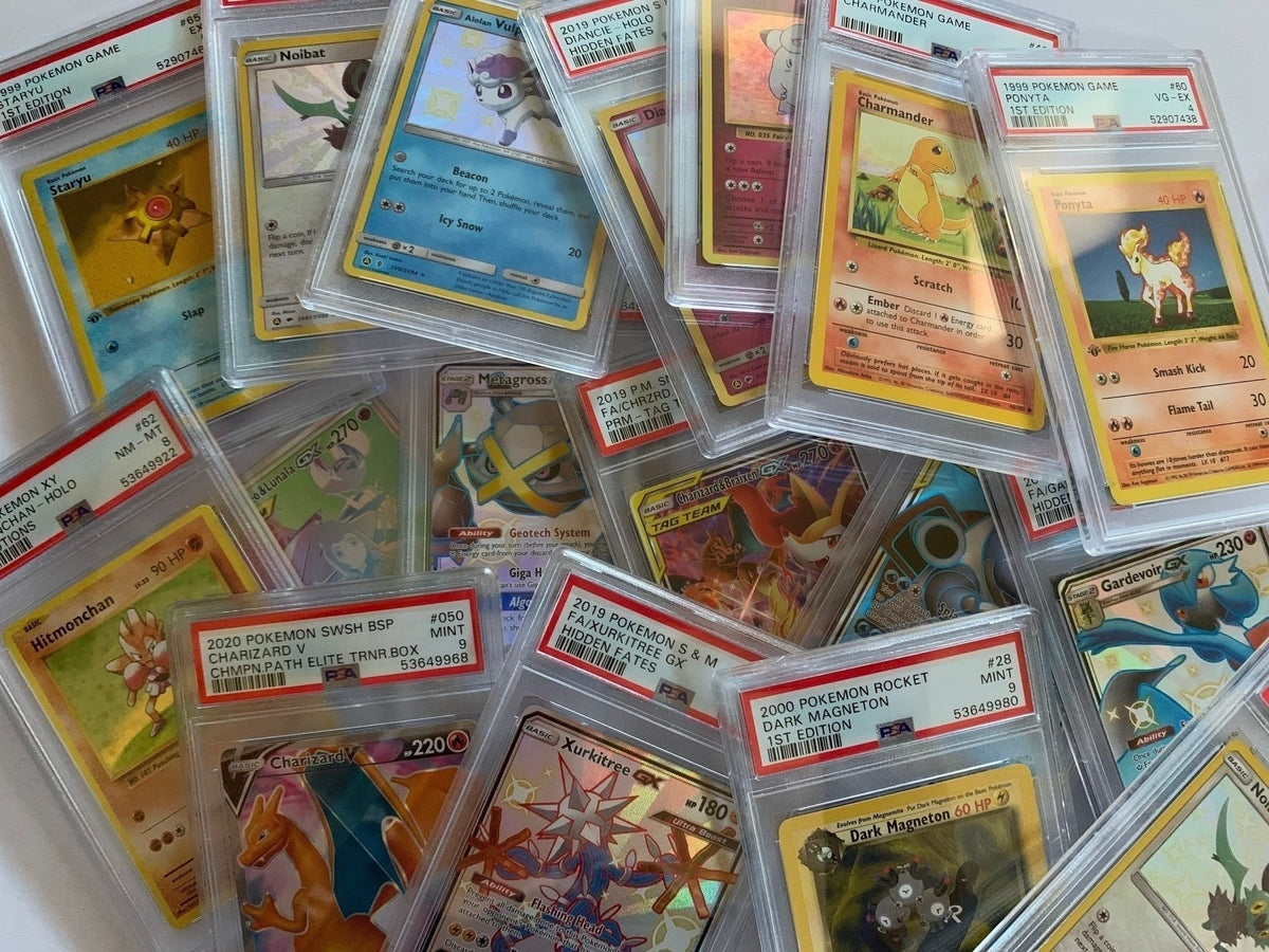 Pokemon PSA encased card serves as a collectible conversation piece