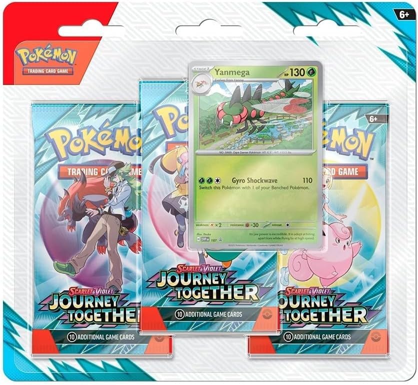 Pokémon Scarlet & Violet Journey Together blister pack visuals for expanding collection and deck options