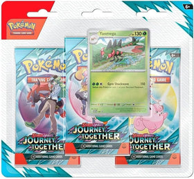 Pokémon Scarlet & Violet Journey Together blister pack visuals for expanding collection and deck options