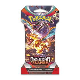 Pokémon Scarlet & Violet Obsidian Flames eight-pack collection spread for display