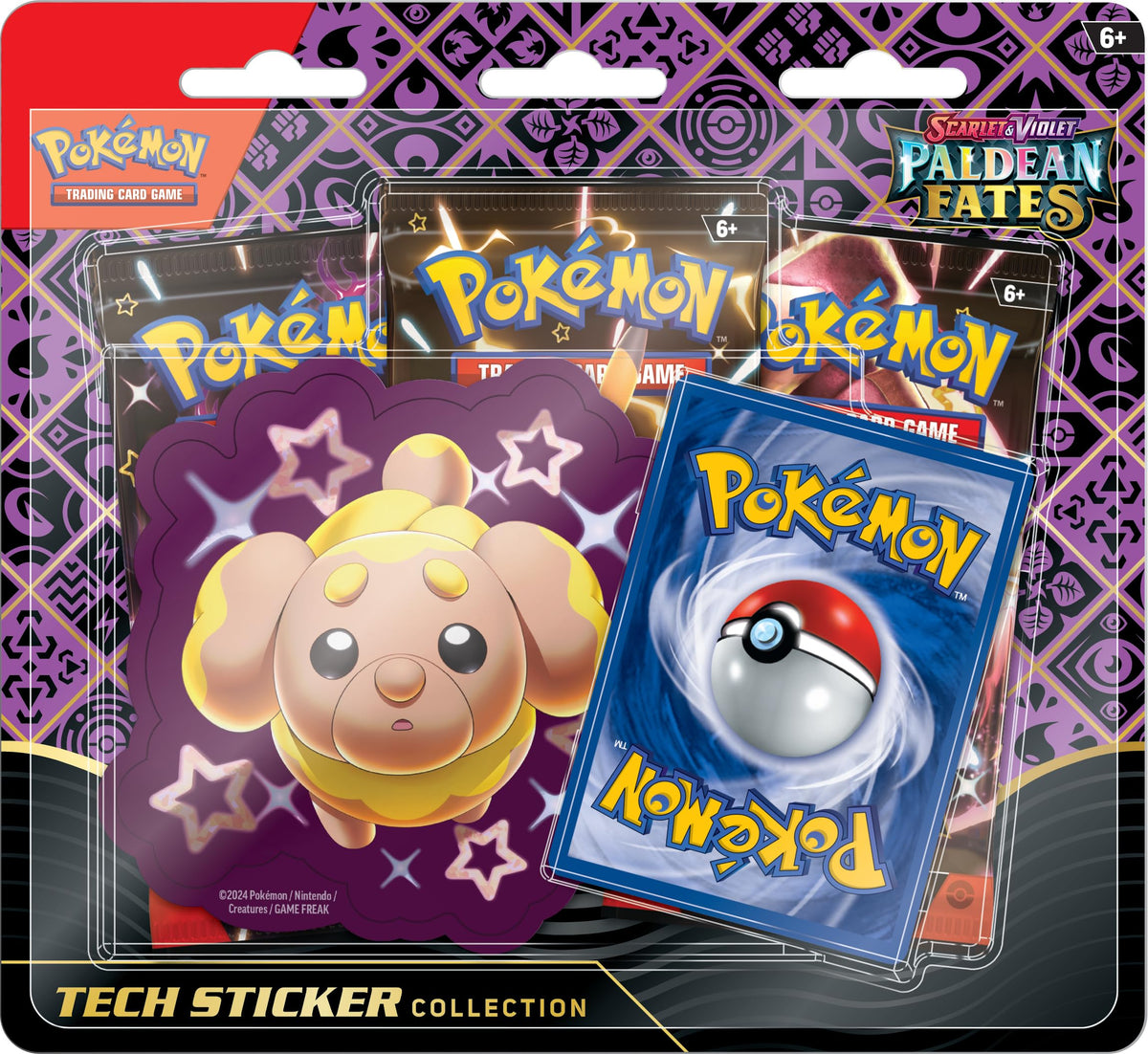 Pokémon Scarlet and Violet Paldea Fates booster packs showcase rare cards for collectors and traders