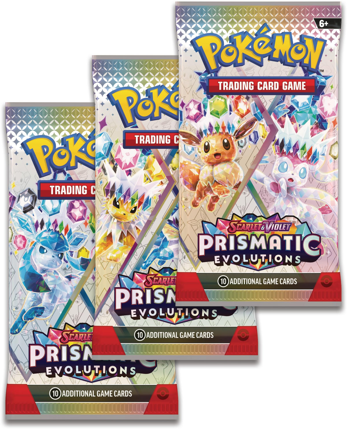 Pokémon Scarlet & Violet Prismatic Evolutions booster packs for exciting pulls