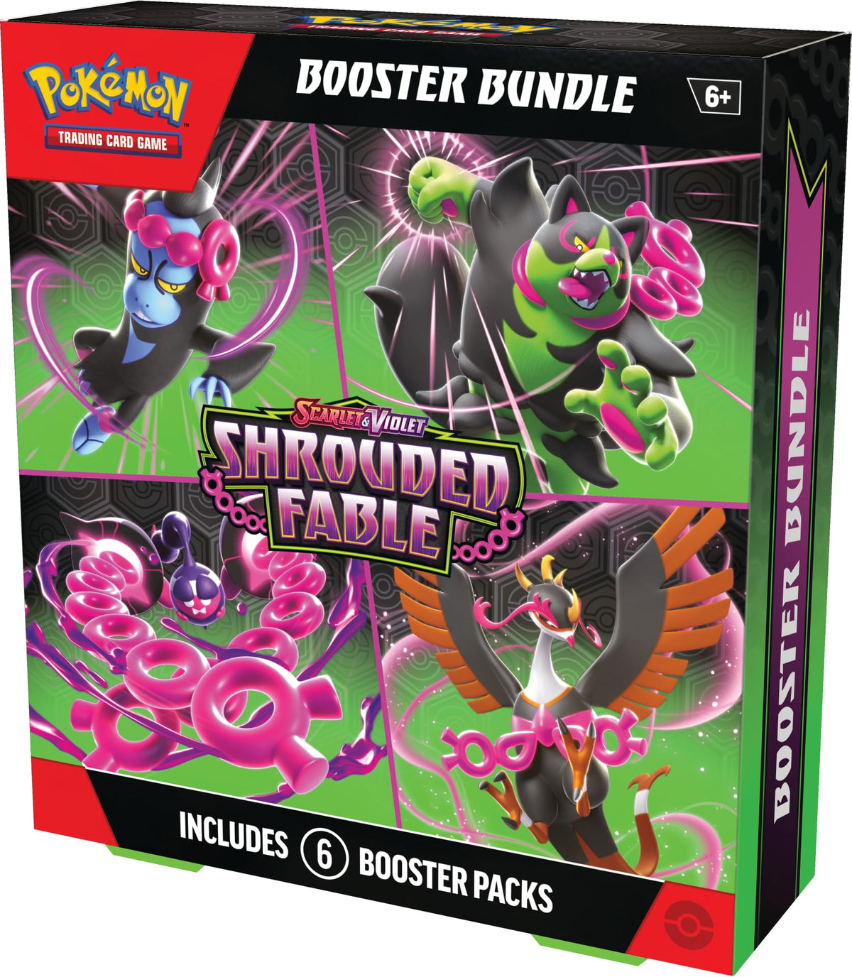 Pokémon Scarlet & Violet Shrouded Fable booster pack featuring Kingdra ex artwork for strategic play.