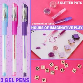 Pokémon Scrapbook Craft Kit wooden stamps for custom designs and stamping fun