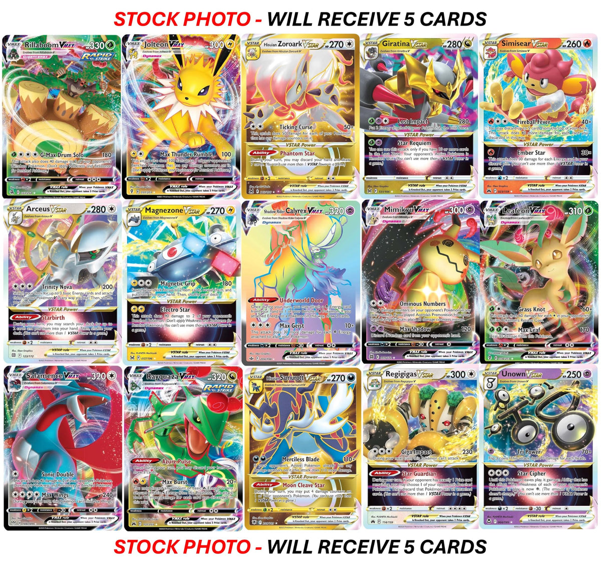 Pokémon secret rare VMAX/VSTAR card adds a glow to any set