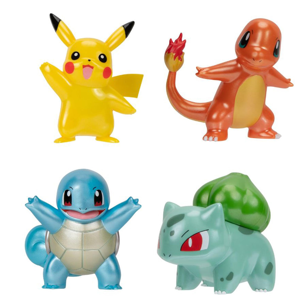 Pokémon Select Metallic Battle Pack Bulbasaur figure with metallic finish for dynamic display and battle play