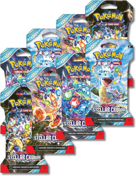 Pokemon Stellar Crown sleeved packs protect cards while organizing and preserving value.