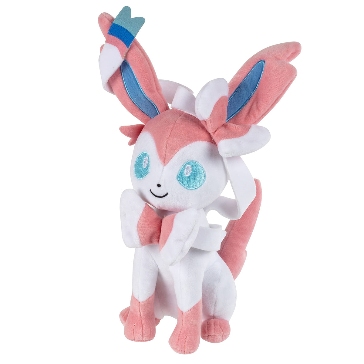 Pokémon Sylveon plush 8-inch packaging, perfect gift presentation.
