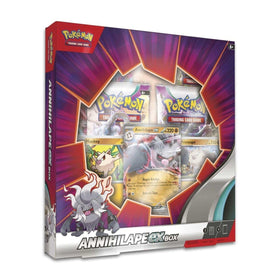 Pokemon TCG Annihilape EX Box foil promo card shines for collectors and online play.