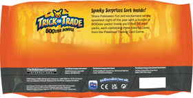 Pokémon TCG Trick or Trade BOOster bundle contents show three-card mini packs for quick surprises and trading