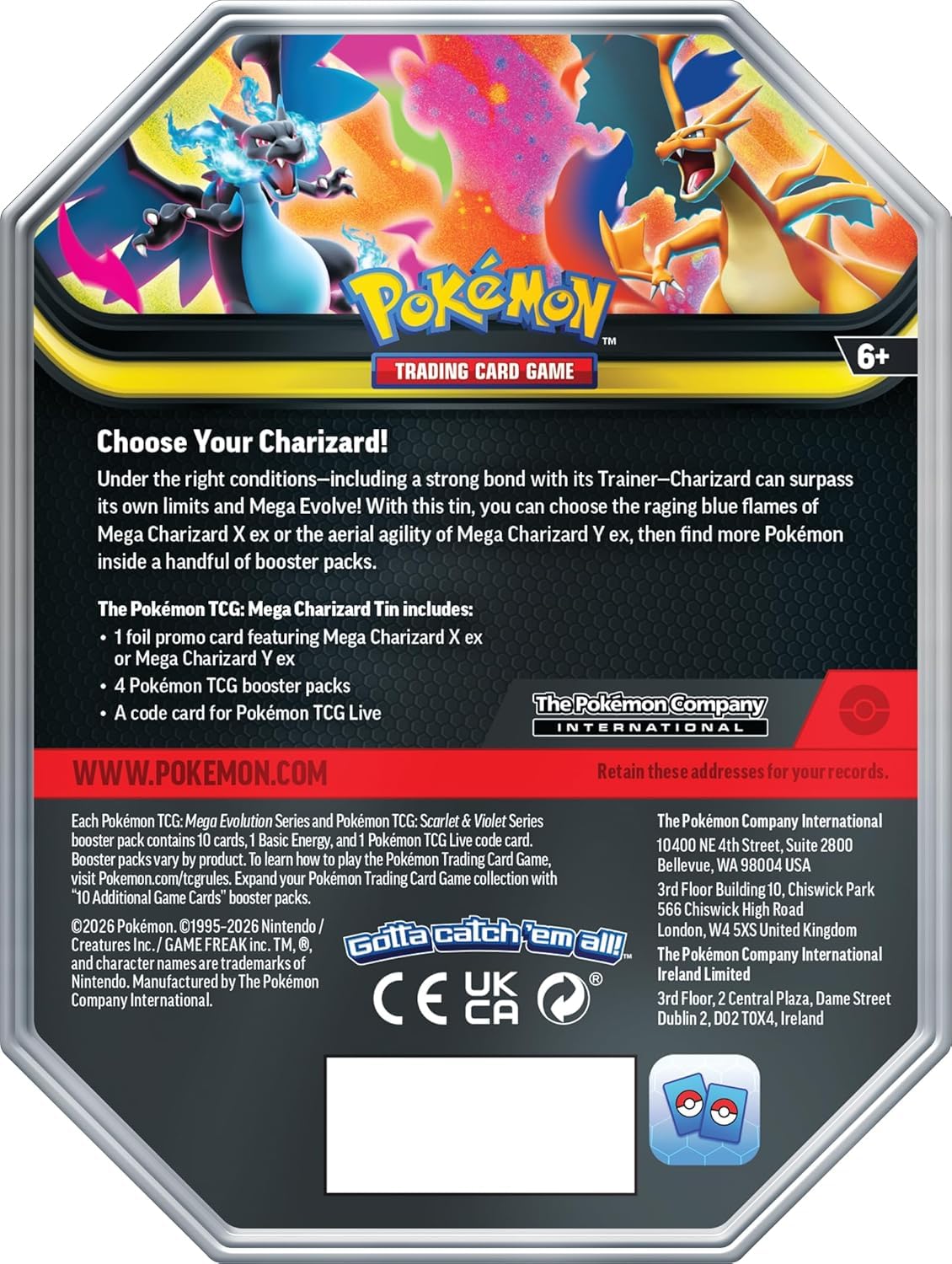Four Pokemon TCG booster packs including Phantasmal Flames Journey Together and Mega Evolution for exciting openings