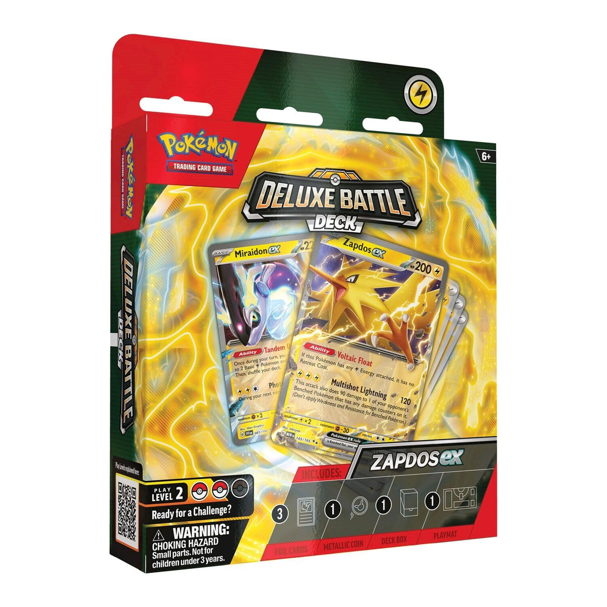 Pokémon TCG Deluxe Battle Deck Ninetales ex, foil art, ready-to-play setup for quick battles.