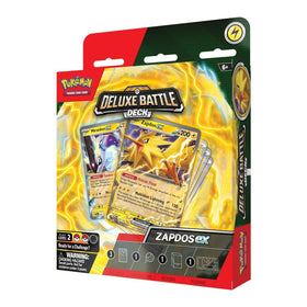 Pokémon TCG Deluxe Battle Deck Zapdos ex, foil artwork, versatile strategy for expanding play.