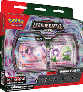pokémon tcg gardevoir ex league battle deck front cover, ready for quick battles
