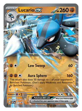 Pokémon TCG Lucario ex Battle Deck playmat for solo practice and setup.